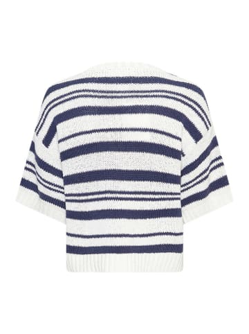 MOSS COPENHAGEN Sweter "Hannalie" w kolorze granatowo-kremowym