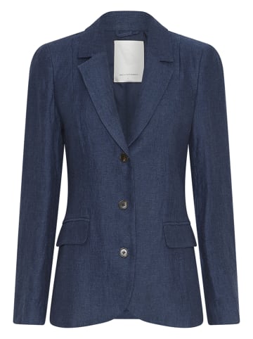 MOSS COPENHAGEN Linnen blazer donkerblauw
