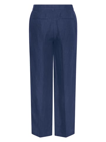 MOSS COPENHAGEN Leinen-Marlenehose in Dunkelblau