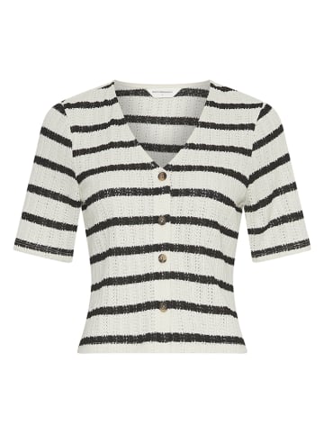 MOSS COPENHAGEN Bluse in Creme/ Schwarz