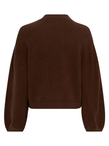 MOSS COPENHAGEN Cardigan "Zafina" in Dunkelbraun