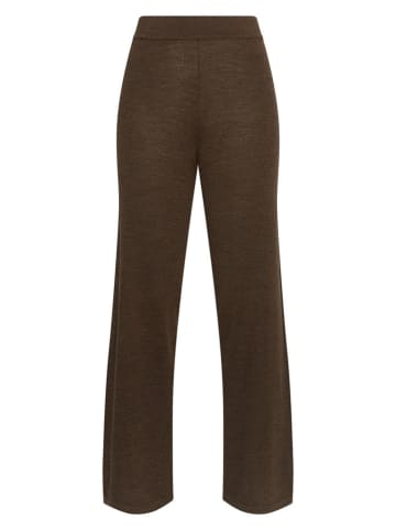 MOSS COPENHAGEN Wollhose "Nema" in Dunkelbraun