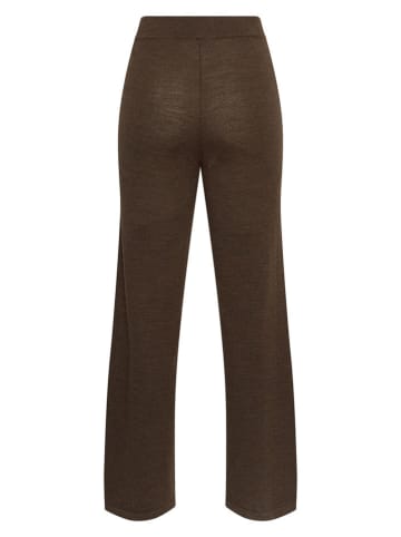 MOSS COPENHAGEN Wollhose "Nema" in Dunkelbraun