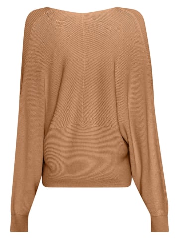 MOSS COPENHAGEN Sweter "Zinelle" w kolorze karmelowym