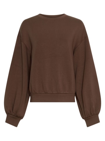 MOSS COPENHAGEN Sweatshirt "Brionna" in Dunkelbraun