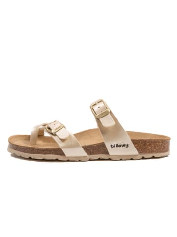 billowy Teenslippers goudkleurig