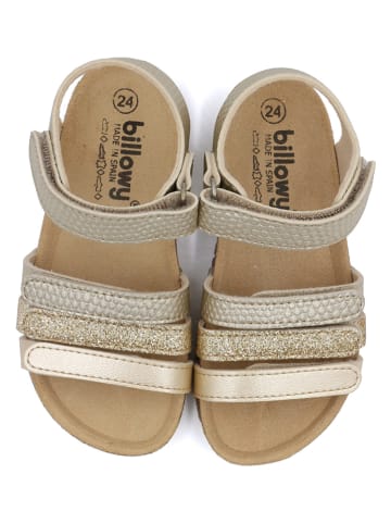 billowy Sandalen in Gold