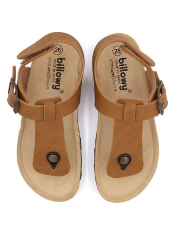 billowy Sandalen in Hellbraun