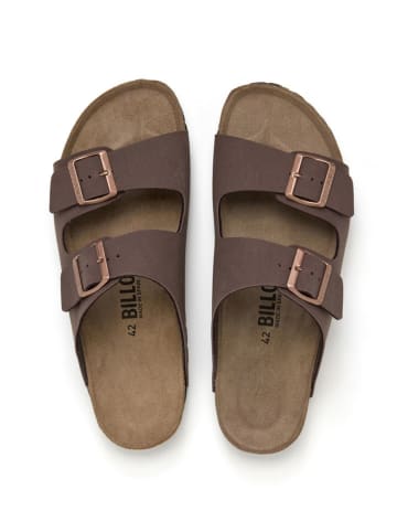 billowy Klapki w kolorze brązowym