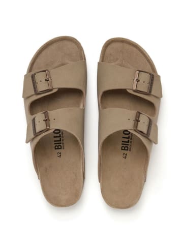 billowy Pantoletten in Beige