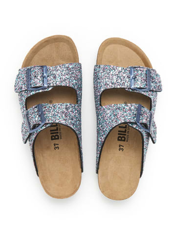 billowy Pantoletten in Hellblau