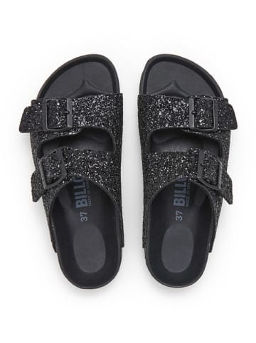 billowy Pantoletten in Schwarz