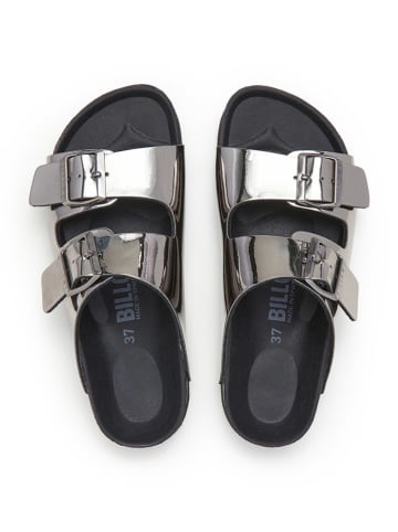 billowy Slippers zilverkleurig