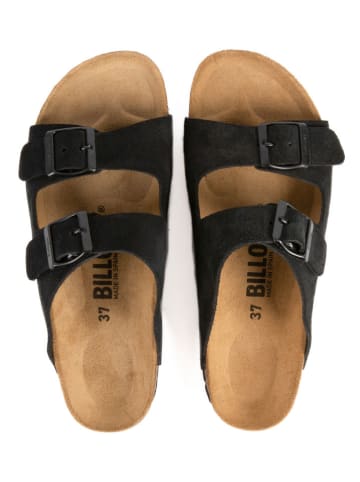 billowy Skórzane klapki w kolorze czarnym