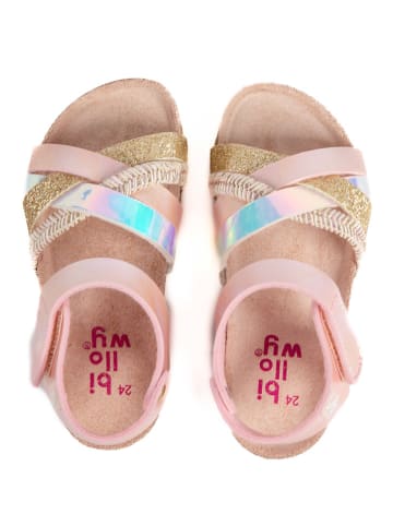 billowy Sandalen "Rosso" in Rosa