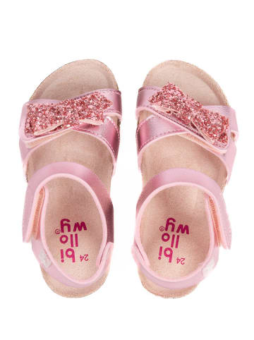 billowy Sandalen "Rosso" in Rosa