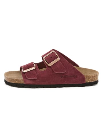billowy Leren slippers rood