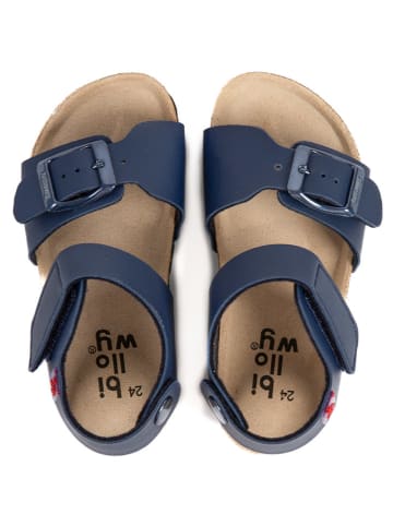 billowy Sandalen "Rosso" in Blau