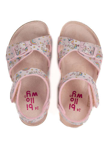 billowy Sandalen "Rosso" in Rosa