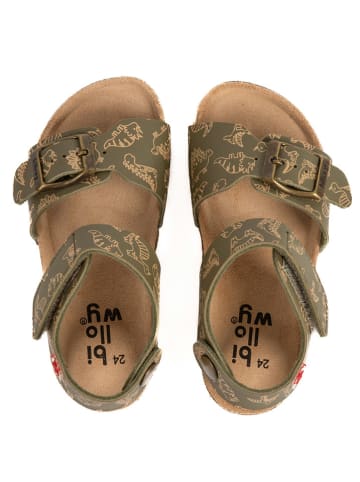 billowy Sandalen "Rosso" kaki