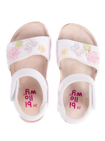 billowy Sandalen "Rosso" wit