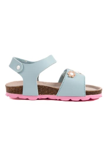 billowy Sandalen "Rosso" lichtblauw