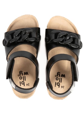 billowy Sandalen "Rosso" zwart