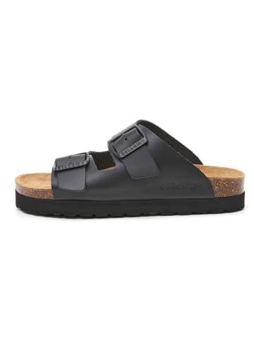 billowy Leren slippers zwart