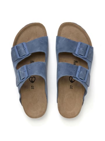 billowy Pantoletten in Blau