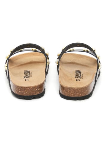 billowy Leren slippers zwart