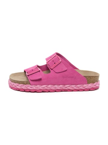 billowy Leren slippers roze