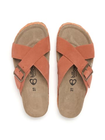 billowy Leren slippers rood