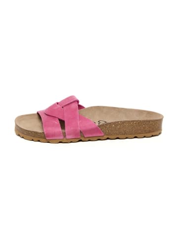 billowy Leren slippers roze