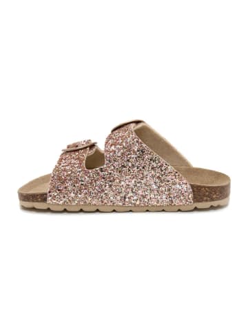 billowy Pantoletten in Gold