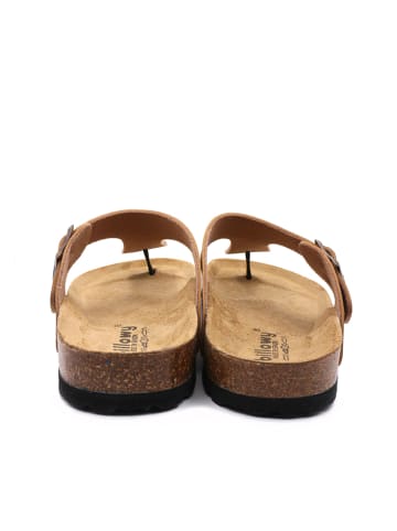 billowy Teenslippers lichtbruin