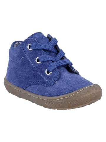 Richter Shoes Skórzane buty "Maxi" w kolorze niebieskim do nauki chodzenia