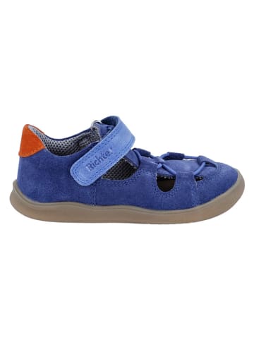 Richter Shoes Leder-Barfußschuhe "Samy" in Blau