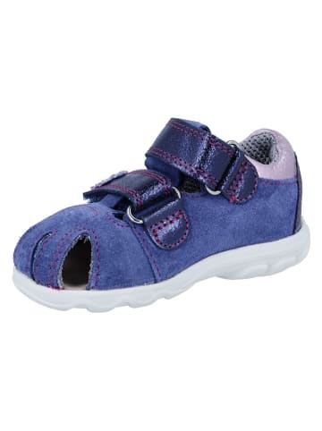 Richter Shoes Skórzane półsandały "Juno" w kolorze granatowym