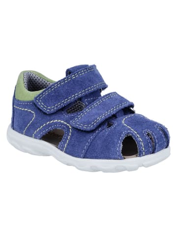 Richter Shoes Leder-Halbsandalen "Juno" in Blau