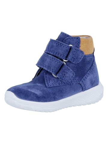 Richter Shoes Leder-Sneakers "Timmy" in Blau/ Beige