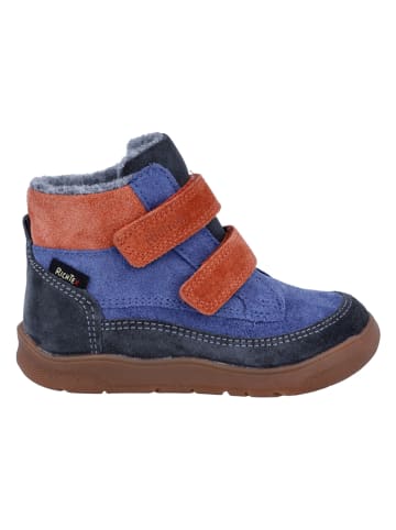 Richter Shoes Leren barefootschoenen "Samy" blauw/oranje