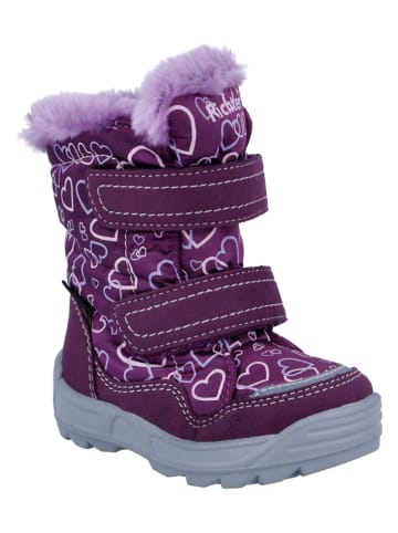 Richter Shoes Kozaki zimowe "Freestyle" w kolorze fioletowym