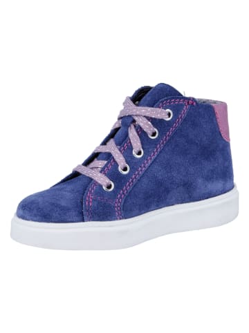 Richter Shoes Leren sneakers "Flora" blauw/lichtroze