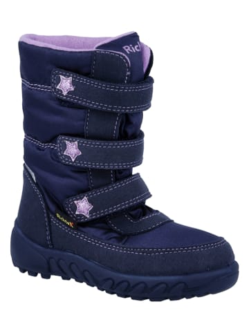 Richter Shoes Kozaki zimowe "Husky" w kolorze granatowo-fioletowym