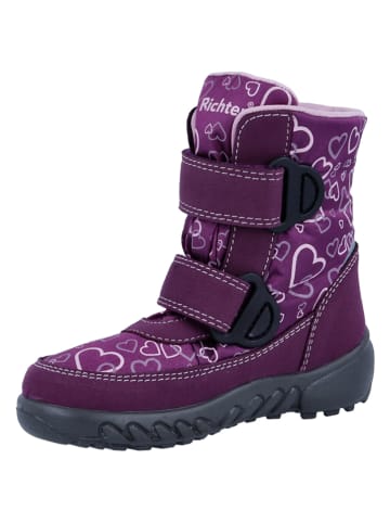 Richter Shoes Kozaki zimowe "Husky" w kolorze fioletowym