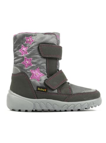 Richter Shoes Kozaki zimowe "Husky" w kolorze szarym