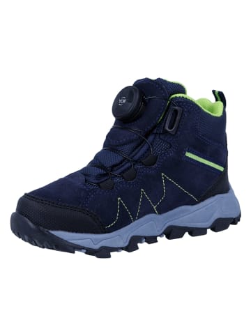 Richter Shoes Skórzane botki trekkingowe "Kyle" w kolorze granatowym