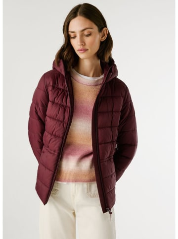 Pepe Jeans Doorgestikte jas bordeaux