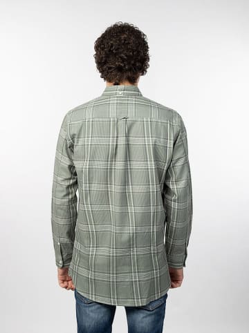 Pepe Jeans Blouse "Lee" - regular fit - groen/grijs