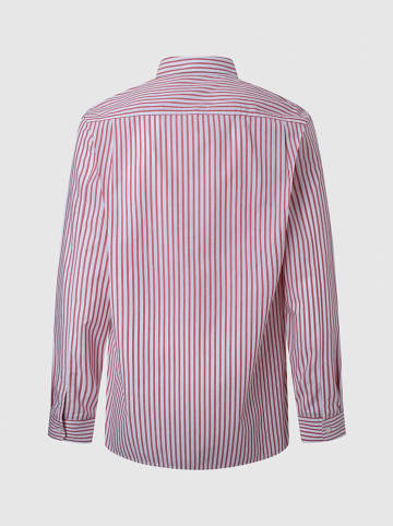 Pepe Jeans Blouse "Livery" - regular fit - rood/wit